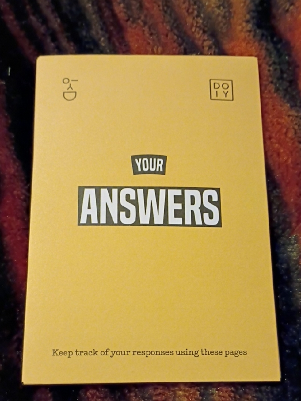 'Your Answers' Yellow Notebook